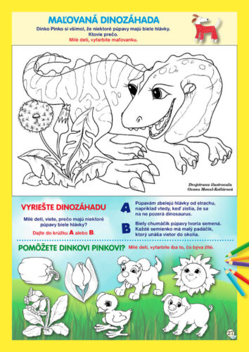 časopis Vrabček marec 2025 dinozáhada